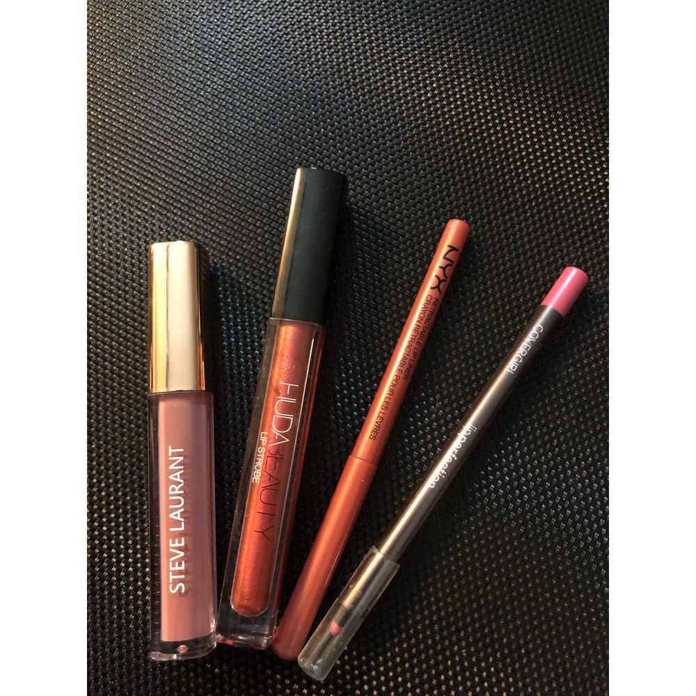 Lip gloss lip liner cosmetics makeup bundle